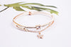 Women's Alloy Pu Bracelet Watch With Spiral Crown Pin Buckle And Round Dial