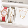 Women's Alloy Pu Strap Quartz Watch With Starfish Pattern And Round Dial