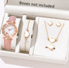 Women's Alloy Pu Strap Quartz Watch With Starfish Pattern And Round Dial