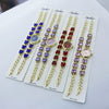 Women's Alloy Quartz Bracelet Watch Set With Round Dial And Fashion Style