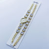 Women's Alloy Quartz Bracelet Watch Set With Round Dial And Fashion Style