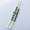 Women's Alloy Quartz Bracelet Watch Set With Round Dial And Fashion Style