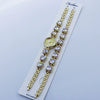 Women's Alloy Quartz Bracelet Watch Set With Round Dial And Fashion Style