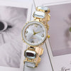 Women's Alloy Quartz Bracelet Watch With Round Dial And Leisure Style