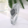 Women's Alloy Quartz Fashion Round Outdoor Watch With Spiral Crown And Pin Buckle