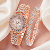 Women's Alloy Quartz Fashion Watch With Round Dial And Stainless Steel Clasp
