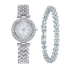 Women's Alloy Quartz Fashion Watch With Round Dial And Stainless Steel Clasp