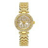Women's Alloy Quartz Fashion Watch With Round Dial And Stainless Steel Clasp
