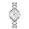 Women's Alloy Quartz Watch With Mineral Strengthened Glass Mirror Round Dial