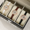Women's Alloy Quartz Watch With Round Dial And Imitation Leather Strap Fashion Style