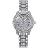 Women's Alloy Quartz Watch With Round Dial And Stainless Steel Clasp Casual Style