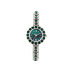 Women's Alloy Quartz Watch With Round Dial Retro Diamondencrusted Light Luxury Style