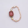 Women's Alloy Rectangle Dial Casual Midcentury Style Quartz Bracelet Watch