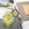 Women's Alloy Rectangle Dial Casual Midcentury Style Quartz Bracelet Watch