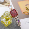 Women's Alloy Rectangle Dial Casual Midcentury Style Quartz Bracelet Watch