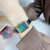 Women's Alloy Rectangular Leisure Watch With Ordinary Glass Mirror