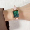 Women's Alloy Rectangular Leisure Watch With Ordinary Glass Mirror