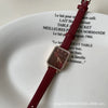 Women's Alloy Rectangular Quartz Watch Simple Retro And Fashionable Leisure Style