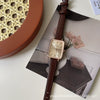 Women's Alloy Rectangular Quartz Watch Simple Retro And Fashionable Leisure Style