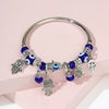 Women's Alloy Resin Minimalist Cartoon Characters Palm Devil's Eye Bracelet