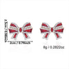 Women's Alloy Rhinestone Asymmetric Drop Earrings With Electroplated Goblet Design And Stainless Steel Posts For Christmas Style