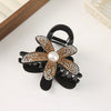 Women's Alloy Rhinestone Flower Hairpin With Electroplating