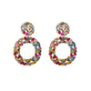 Women's Alloy Rhinestone Geometric Fashion Diamond Earrings