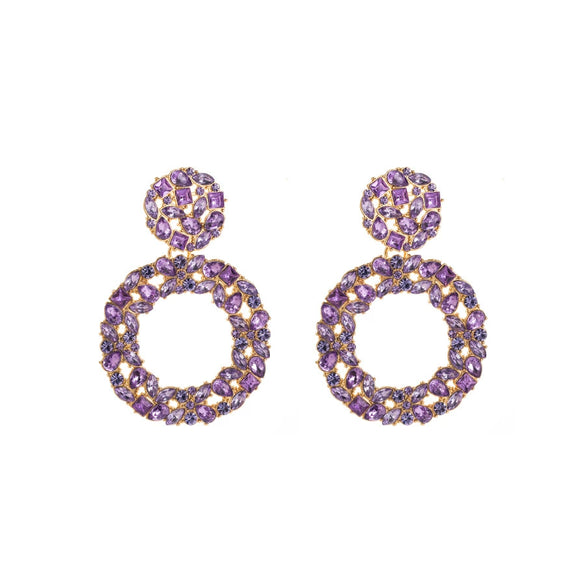 Women's Alloy Rhinestone Geometric Fashion Diamond Earrings