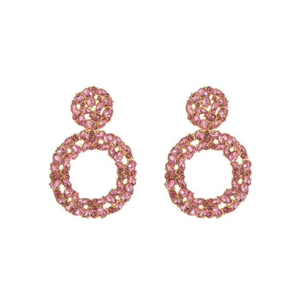 Women's Alloy Rhinestone Geometric Fashion Diamond Earrings