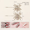 Women's Alloy Rhinestone Spider Skull Hair Clip Creative Side Bangs Barrette For Party And Carnival Hairstyles