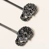 Women's Alloy Rhinestone Spider Skull Hair Clip Creative Side Bangs Barrette For Party And Carnival Hairstyles