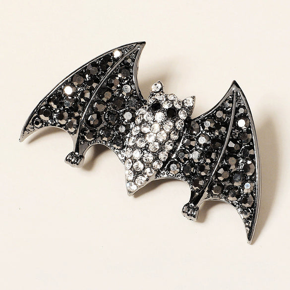 Women's Alloy Rhinestone Spider Skull Hair Clip Creative Side Bangs Barrette For Party And Carnival Hairstyles