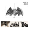 Women's Alloy Rhinestone Spider Skull Hair Clip Creative Side Bangs Barrette For Party And Carnival Hairstyles