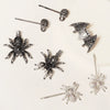 Women's Alloy Rhinestone Spider Skull Hair Clip Creative Side Bangs Barrette For Party And Carnival Hairstyles