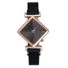 Women's Alloy Rhombus Quartz Watch Simple Personality Fashion With Printed Logo
