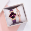 Women's Alloy Rhombus Quartz Watch Simple Personality Fashion With Printed Logo