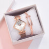 Women's Alloy Rhombus Quartz Watch Simple Personality Fashion With Printed Logo