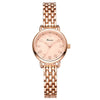 Women's Alloy Rose Gold Buckle Round Dial Fashionable Watch