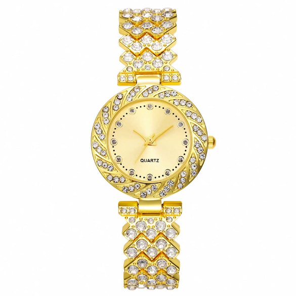 Women's Alloy Round Dial Leisure Watch