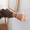 Women's Alloy Round Dial Retro Thin Chain Artistic Bracelet Watch Leisure Style