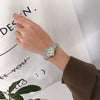 Women's Alloy Round Dial Retro Thin Chain Artistic Bracelet Watch Leisure Style