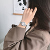 Women's Alloy Round Dial Retro Thin Chain Artistic Bracelet Watch Leisure Style