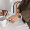 Women's Alloy Round Dial Retro Thin Chain Artistic Bracelet Watch Leisure Style