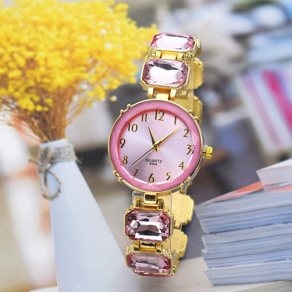 Women's Alloy Round Leisure Light Luxury Watch