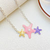 Women's Alloy Shell Long Necklace With Animal Zodiac Pattern And Electroplating Design