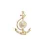 Women's Alloy Ship Anchor Brooch Electroplated Luxury Fashion Accessory