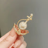 Women's Alloy Ship Anchor Brooch Electroplated Luxury Fashion Accessory