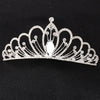 Women's Alloy Silver Plated Rhinestone Inlay Electroplated Bridal Wedding Cake Crown Hair Accessories