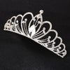 Women's Alloy Silver Plated Rhinestone Inlay Electroplated Bridal Wedding Cake Crown Hair Accessories