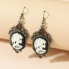 Women's Alloy Skull Tooth Hanging Earrings Retro Palace Style Electroplating